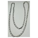 STERLING SILVER 26INCH LINK CHAIN 17.60GRS