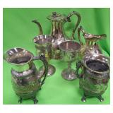 U - VINTAGE TEAPOT, PITCHERS, GOBLETS (P421)