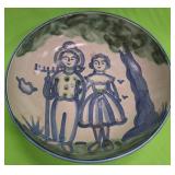 U - M.A. HADLEY POTTERY SERVING BOWL (P491)