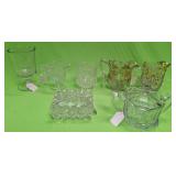 U - MIXED COLLECTIBLE VINTAGE GLASSWARE (P405)