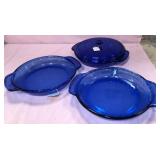 U - ANCHOR HOCKING COBALT BLUE COOKWARE (A27)