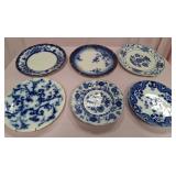 U - SIX VINTAGE COLLECTIBLE PLATES (P343)