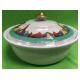 U - HALL CHINA CO COVERED BOWL (A86)
