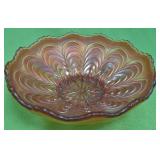 U - FENTON 1911 "PEACOCK TAIL IN GOLDEN" BOWL