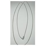 STERLING SILVER 36INCH SNAKE CHAIN 9.50GRS