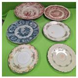 U - LOT OF SIX VINTAGE COLLECTIBLE PLATES (P201)