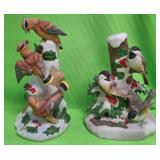 U - TWO PORCELAIN BIRDS FIGURINES (P375)