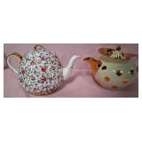 U - TWO COLLECTIBLE TEAPOTS (P412)