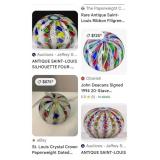 U - THREE COLLECTIBLE ART GLASS PAPERWEIGHTS