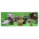 U - MIXED LOT OF CHRISTMAS DECORATONS/ FIGURINES