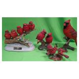 U - FOUR PORCELAIN CARDINAL FIGURINES (P374)