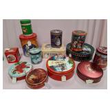 U - MIXED LOT OF CHRISTMAS TINS (P364)