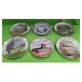 U - LOT OF SIX COLLECTIBLE PLATES (P342)