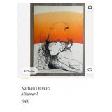 503 - NATHAN OLIVEIRA FRAMED ART 40X31