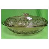 U - AMETHYST GLASS OVAL LIDDED BAKING DISH