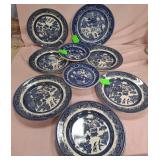 U - 9 PIECES CHURCHILL DISHWARE (ENGLAND) (P510)