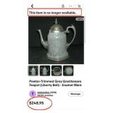 U - VINTAGE TEAPOT, C&S SET, BOWL & TRAY (P387)