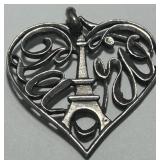 A LARGE STERLING SILVER 1.50INCH PENDANT 7.00GRS