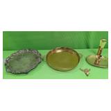 U - TWO SERVING TRAYS, CANDLE HOLDER, WALL HOOK