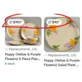 U - 22 PIECES FRANCISCAN DISHWARE (P526)