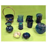 U - LOT OF VINTAGE GLASS COLLECTIBLES (P352)
