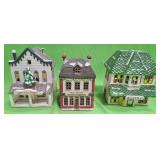 U - DEPT 56 CHRISTMAS VILLAGE HOUSES (P384)