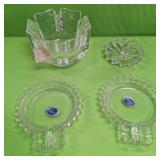 U - IMPERIAL GLASS ASHTRAYS, ORREFORS BOWL, DISH