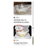 U - HALL CHINA  ALADDIN & WEDGWOOD TEAPOTS (P478)