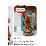 U - NATIVE AMERICAN STYLE FIGURINES & DECANTERS