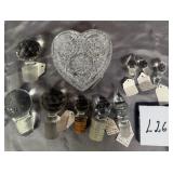 U - KEEPSAKE BOX & CRYSTAL BOTTLE STOPPERS (L26)