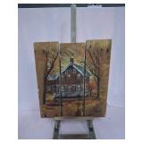 U - PLANK ARTWORK W/ EASEL 18X16" (P543)