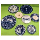 U - EIGHT VINTAGE COLLECTIBLE PLATES (P357)