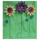 U - LOT OF THREE FLOWER YARD STAKES (P535)