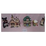U - DEPARTMENT 56 + CHRISTMAS VILLAGE PIECES (P385