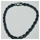 STERLING SILVER 8INCH ROPE CHAIN 15.10GRS