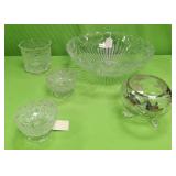 U - LOT OF VINTAGE GLASS BOWLS (P198)