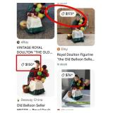 U - ROYAL DOULTON OLD BALLOON SELLER FIGURINE