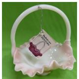 U - FENTON GLASS BASKET (P590)
