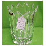U - ORREFORS CRYSTAL VASE (P76)