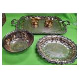 U - VINTAGE TRAYS & SERVING BOWL (P530)