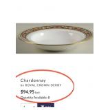 U - ROYAL CROWN DERBY "CHARDONNAY DISHWARE (P547)