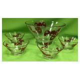 U - MID-CENTURY POPCORN BOWLS SET (A5)