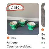 U - GLAZED CERAMIC PLANTER, PAIR OF CANDLE HOLDERS