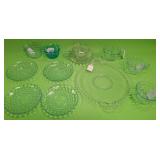 U - MIXED LOT OF GLASS PLATES & CUPS (P643)