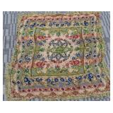 503 - VINTAGE FRINGED THROW (U44)