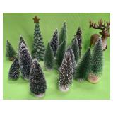 U - MINIATURE CHRISTMAS TREES & DEER (P411)
