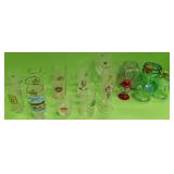 U - MIXED LOT OF VINTAGE GLASS COLLECTIBLES (P557)