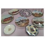 U - LOT OF EIGHT VINTAGE PLATES (P341)