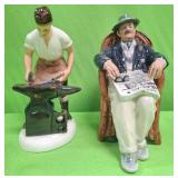 U - ROYAL DOULTON BLACKSMITH & TAKING THINGS EASY