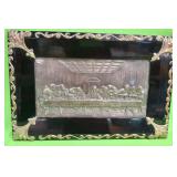 U - LAST SUPPER FRAMED ARTWORK 12X18" (P523)